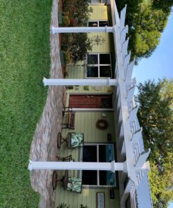 vita Valencia 12' x 16' Attached Vinyl Pergola 44 81YAXDy6WYL 1