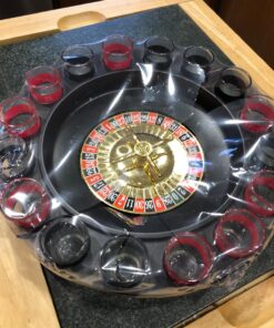 New Maxam 16 Shot Roulette Drinking Game Set 16 Numbered Shot Glasses 2 Metal Roulette Balls 16PCS Set 19 81YC72hXvGL