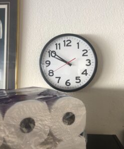 The Ultimate Wall Clock - 14" Atomic, Black, Easy to Read, Perfect for Home, Office, School, Indoor / Outdoor 14” Atomic 34 81YFtfU5 oL