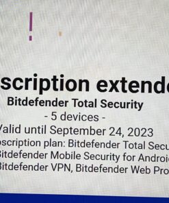 Bitdefender Total Security 2024 – Complete Antivirus and Internet Security Suite – 5 Devices | 1 Year Subscription | PC/Mac | Activation Code by Mail Mailed Keycard 19 81YGMTwIImL