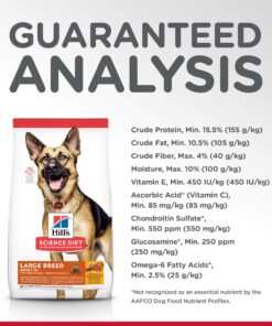 Hill's Science Diet Dry Dog Food, Large Breed Adult 6+ Senior, Chicken, Barley & Rice Recipe, 33 lb. Bag 33 Pound (Pack of 1) 23 81YGWnQQKTL