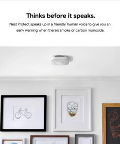 Alternative view of Google S3006WBUS Nest Protect, S3000BWES, 2nd Gen, Battery, 3-Pack Alarm-Smoke Carbon Monoxide Detector, 3, White Battery 3 Pack