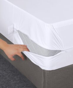 Utopia Bedding Zippered Mattress Encasement King - 100% Waterproof and Bed Bug Proof Mattress Protector - Absorbent, Six-Sided Mattress Cover 1 23 81YHxE6syXL