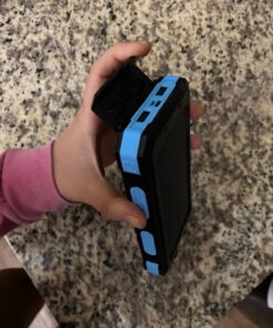 Power-Bank-Portable-Solar-Charger-30000mAh Battery Pack with Emergency LED Flashlight & 2x2.1A USB-A Output Ports Compatible with iPhone 14/13 Series, Samsung, and More, Perfect for Hiking, Camping Blue&Black 42 81YI0hKMwNL