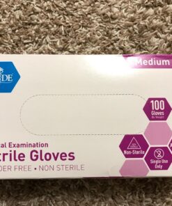 MedPride Powder-Free Nitrile Exam Gloves, Iris Blue, Medium, Box/100 Medium (Pack of 100) 51 81YIaiAl4kL