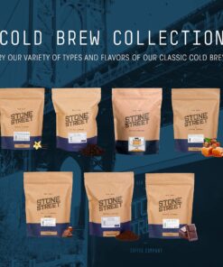 Stone Street Cold Brew Coffee, Strong & Smooth Blend, Low Acid, 100% Arabica, Gourmet Coffee, Coarse Ground, Dark Roast, Colombian Single Origin, 1 LB Ground Dark Roast 1 Pound (Pack of 1) 27 81YIwKutnnL 1
