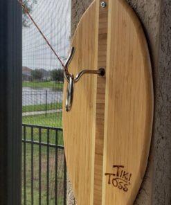 Tiki Toss Ring Toss Game for Adults & Kids - Hook and Ring Games with String and Hooks for Indoor Use, Man Cave Decor & Stuff, Gifts for Men Original 39 81YJMAM7oyL