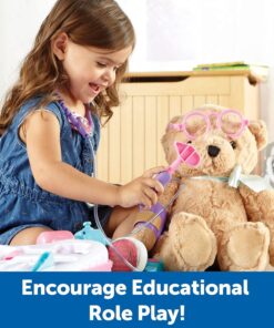 Learning Resources Pretend and Play Doctor Kit - 19 Piece Set, Ages 3+ Doctor Kit for Kids, Pink Doctor Costume, Toy Medical Kit, Toddler Social Emotional Learning Toys Doctor Kit - Pink 14 81YJNCdpkkL