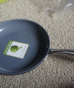 GreenPan Lima Hard Anodized Healthy Ceramic Nonstick 12 Piece Cookware Pots and Pans Set, PFAS-Free, Oven Safe, Gray 45 81YLEGCcjbL