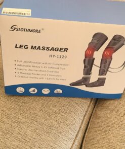 Leg Massager with Air Compression & Heat, 4-In-1 Foot Calf Thigh Knee Massager for Circulation & Pain Relief, 4 Modes 4 Intensities 2 Heat Levels, 10*2 Airbags, Compression Boots Machine, Fit 5'1-6'2 37 81YLHJvm6KL 4