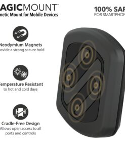 Scosche MAGWDM MagicMount Flex Neck Suction Cup Car Phone Mount for Dashboard/Windshield, 360° Adjustable Magnetic Head, Universal Cell Phone Holder Compatible with iPhone, Samsung & All Devices XL 23 81YLstz jKL