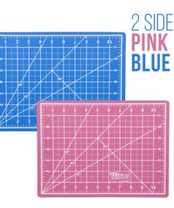 US Art Supply 9" x 12" Pink/Blue Professional Self Healing 5-Ply Double Sided Durable Non-Slip Cutting Mat Great for Scrapbooking, Quilting, Sewing and all Arts & Crafts Projects 1 23 81YONuqP91L