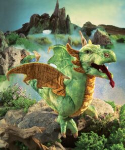 Folkmanis Wyvern Dragon Hand Puppet, Green, White 8 81YOvT7YNaL