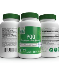 Health Thru Nutrition PQQ 20mg Pyrroloquinoline Quinone as PureQQ | Vegan Certified, Non-GMO Gluten Free | Promotes Motochondrial Biogenesis (Pack of 30) Unflavored 30 Count (Pack of 1) 10 81YPTFrNDsL