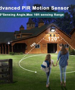 Luposwiten Solar Outdoor Lights Waterproof - Super Bright Motion Sensor Outdoor Lights Easy to Install Solar Lights for Outside, Front Door, Yard, Garage, Garden, Patio, Deck (4 Pack) 31 81YPd2FQW L