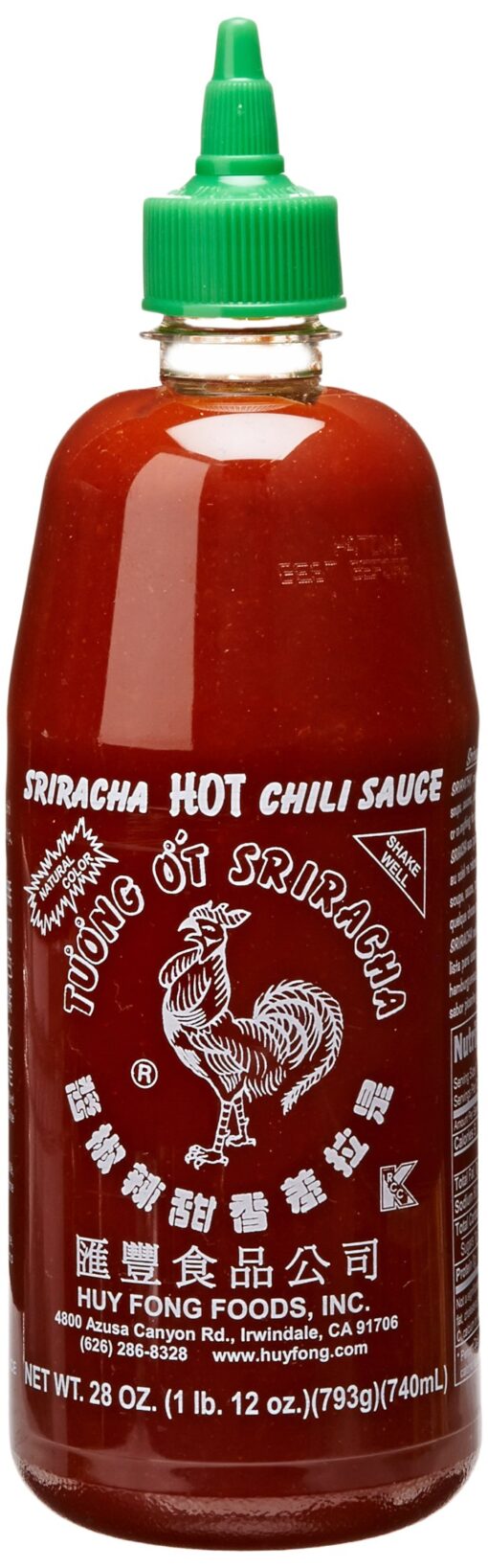 Huy Fong, Sriracha Hot Chili Sauce, 28-Ounce Bottles (Pack of 3) chili,sriracha 1.75 Pound (Pack of 3)