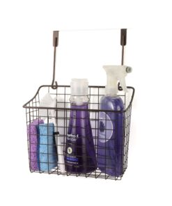 Spectrum Grid Over The Cabinet Wire Storage Basket Large (Bronze) - Organizer for Bathroom, Kitchen, Under Sink, Pantry, Hair Tools, & More 27 81YViVnuetL