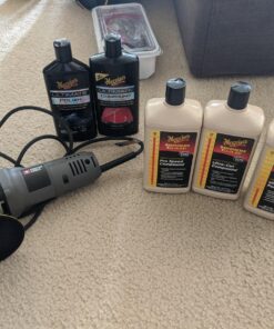 PORTER-CABLE Polisher, 6 Inch, 4.5 Amp, Speed Dial 2,500-6,800 OPM, 5” Counter Balance (7424XP),Gray Polisher Only 68 81YXyzXaa8L