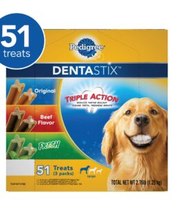 Alternative view of PEDIGREE DENTASTIX Large Dog Dental Care Treats Original, Beef & Fresh Variety Pack, 2.73 lb.Pack (51 Treats) Variety: Chicken, Beef & Fresh 51 Count (Pack of 1)