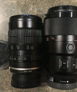 Oshiro 60mm f/2.8 2:1 LD UNC Manual Ultra-Macro Lens Compatible with Sony E-Mount a9, a7r, a7s, a7, a6600, a6500, a6400, a6300, a6000, a5100, a5000, a3500, a3000 Mirrorless Cameras (EOS-E) 80 81YZWU0yFjL