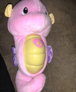 Fisher-Price Musical Baby Toy, Soothe & Glow Seahorse, Plush Sound Machine With Lights & Volume Control For Newborns, Pink Pink Easy-to-Open Packaging 23 81YZXBtWEhL