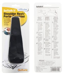 Softalk II Black Phone Shoulder Rest | Landline Telephone Accessory (00801M) 17 81YanwCHMiL