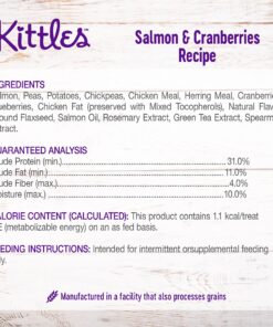 Wellness Kittles Crunchy Natural Grain Free Cat Treats, Salmon & Cranberry, 2-Ounce Bag 2 Ounce (Pack of 1) 27 81YavMLUFbS