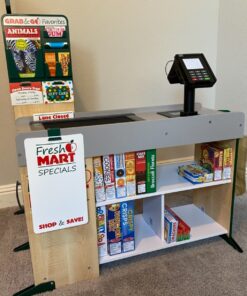 Melissa & Doug Freestanding Wooden Fresh Mart Grocery Store - Supermarket Pretend Play, Kids Play Store, Toy Food Stand For Toddlers And Kids Ages 3+ - FSC-Certified Materials 49 81Yb9 sGq7L 1