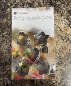 StarPack Home Vegetable Cutter Shapes Set (5 Piece) - Mini Cookie Cutters for Kids & Vegetable Cutter Shapes - Small Cookie Cutters or Fruit Cutters Shapes - Kids Food Shape Cutters for Toddlers 26 81YbnfTY8L