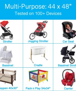 Stroller Mosquito Net for Baby - Durable, Simple Setup System - Extra Fine Holes to Protect Against Mosquitos and Wasps - no Harmful Chemicals - Perfect Fit for Stroller Net, for Car Seats & Carriers 18 81Yc YU9LL 1