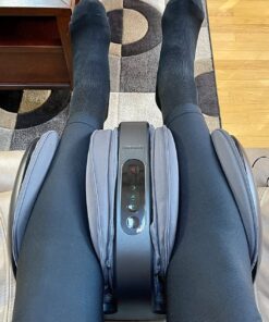 Nekteck Foot Shiatsu Massager, Calf Massage with Heat Therapy, Deep Kneading, Vibration, Compression Leg Massager for Home and Office Use Black (Remote Control) Black - With Remote 38 81YcPQGcv9L