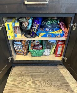 LYNK PROFESSIONAL® Pull Out Cabinet Organizer, 20"W x 21"D - Slide Out Drawers for Kitchen Cabinets - Sliding Pantry Shelves - Roll Out Shelf Storage for Pots, Pans - Lifetime Limited Warranty, Chrome 20" W x 21" D 20x21 Chrome 30 81YcvtHAU8L