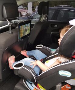 Okra 360° Degree Adjustable Rotating Headrest Car Seat Mount Holder for iPad, Samsung Galaxy,Motorola Xoom, and All Tablets Up to -10.1" 51 81YeB4Ay43L