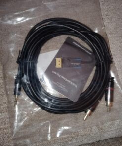 KabelDirekt – RCA to Jack 3.5 Adapter Cable – 15 ft – Versatile Plug-and-Play Audio Cable (Aux/3.5mm to 2X RCA for Connection to Smartphone, Tablet, Home Theater, soundbar, TV, Notebook, MP3) 15 feet 29 81Yj8va7VnL