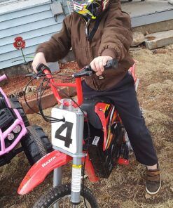 Razor MX500 Dirt Rocket Adult & Teen Ride On High-Torque Electric Motocross Motorcycle Dirt Bike, Speeds up to 15 MPH, Ages 14 and Up, Red 10-12" 31 81YlEDO2sBL