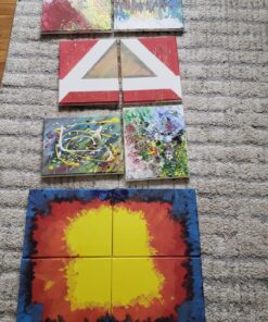 conda 8x10 inch Stretched Canvas for Painting, Pack of 10, 100% Cotton, 5/8 in Profile Blank Stretched Canvas Value Bulk Pack Art White Canvas for Acrylics, Oils Painting 42 81YlReVhZML