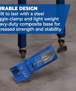Kreg K4 Pocket Hole Jig - Adjustable, Versatile Jig for Strong Joints - Create Perfect, Rock-Solid Joints - Easily Adjustable Drill Guides - For Materials 1/2" to 1 1/2" Thick Pocket Hole System 50 81YlblzY5QL