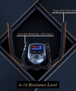 GOELLIPTICAL V-200 Standard Stride 17” Programmable Elliptical Machine Exercise Cross Trainer for Cardio Fitness Strength Conditioning Workout at Home or Gym 12 81Ym DQn6kL