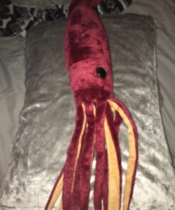 Wild Republic Giant Squid Plush, Stuffed Animal, Plush Toy, Ocean Animals, 22 inches, Red (83198) 35 81YmDU6e8wL