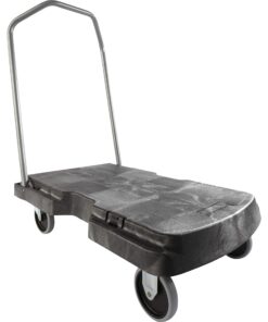 Rubbermaid Commercial Products Convertible Folding Utility Dolly/Cart/Platform Truck with wheels, FG440100BLA, 500 lbs Capacity, Black Triple Trolly 5" Casters 16 81Yn0NokqNL