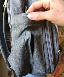 RUVALINO Diaper Bag Backpack, Multifunction Travel Back Pack Maternity Baby Changing Bags, Large Capacity, Waterproof and Stylish, Gray 57 81YoSHGvq0L