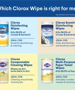 Clorox Disinfecting Wipes, Cleaning Wipes Cleaning Wipes,Fresh, 105 Count Fresh Scent 22 81YosNu6MPL