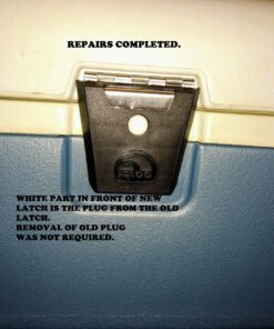 Igloo Hybrid Stainless and Plastic Latch (3.38 L x 0.57 W x 0.57 D Inches) - Black/Silver Black, Stainless Steel 65 81Yp5TB lL