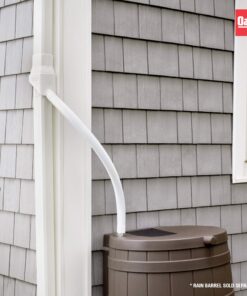 Oatey Mystic Rainwater Collection System, 2 in. x 3 in., Polyvinyl Chloride (PVC), White 28 81YpwS zpdL