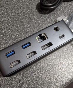 Anker Docking Station, Anker 575 USB-C Docking Station (13-in-1), 85W Charging for Laptop, 18W Charging for Phones, Triple Display, 4K HDMI, 10 Gbps USB-C and 5 Gbps USB-A Data, Ethernet, Audio, SD 41 81Yq0KKBPL