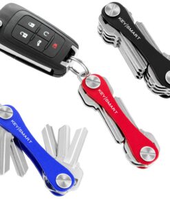 KeySmart Classic - Compact Key Holder and Keychain Organizer (up to 14 Keys, Blue) 23 81YqPl8TpVL 1