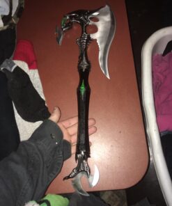 Alien Warrior Fantasy Battle Axe w/ Dagger & Plaque New 31 81YqbqHvyZL