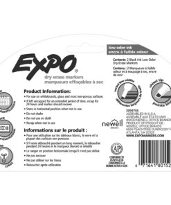 EXPO Low Odor Dry Erase Markers, Chisel Tip, Black, 2 Pack 18 81Yt4TBUtPL