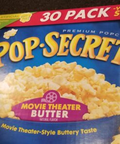 Pop Secret Microwave Popcorn, Movie Theater Butter Flavor, 3 Oz Sharing Bags, 30 Ct 3 Ounce (Pack of 30) 30 81YtjIrKgFL