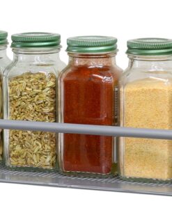 Simple Houseware Wall Mounted Spice Rack, Silver, Set of 2 29 81YuZQetvL